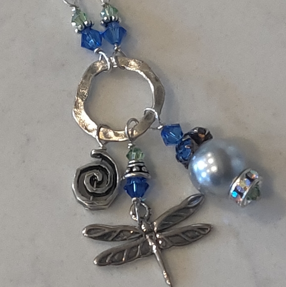 Silver charm necklace. - Picture 2 of 3